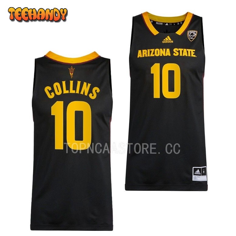 Arizona State Sun Devils Frankie Collins 2023 Black College Basketball Jersey