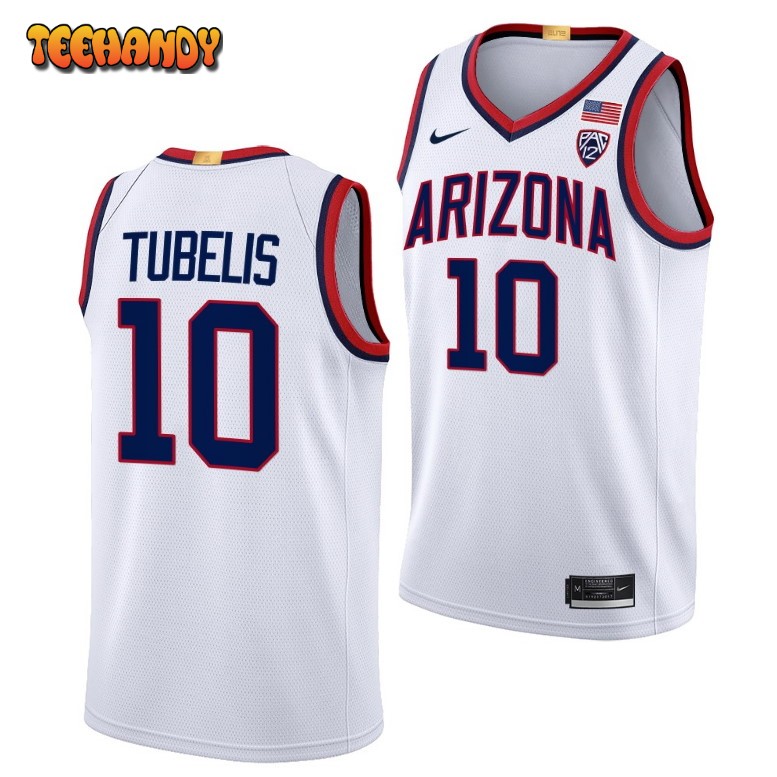 Arizona Wildcats Azuolas Tubelis 2023 White Limited College Basketball Jersey