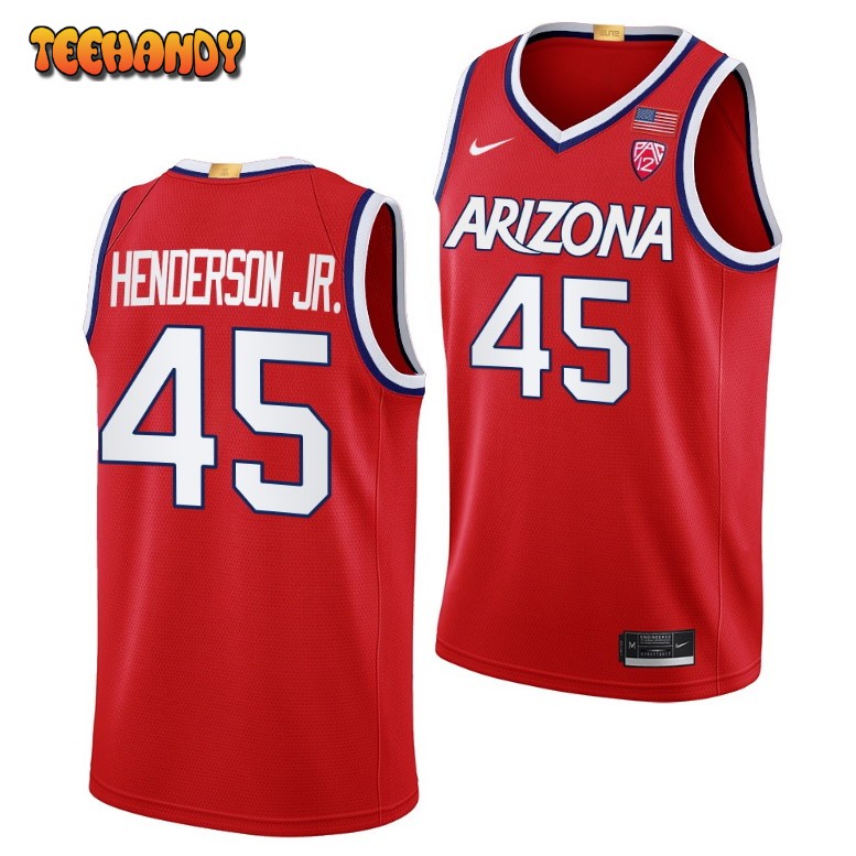 Arizona Wildcats Cedric Henderson Jr. 2023 Red College Basketball Jersey