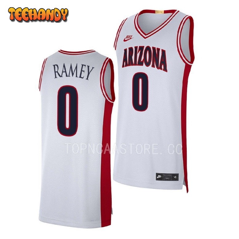 Arizona Wildcats Courtney Ramey 2022 White Maui Invitational Champs Jersey