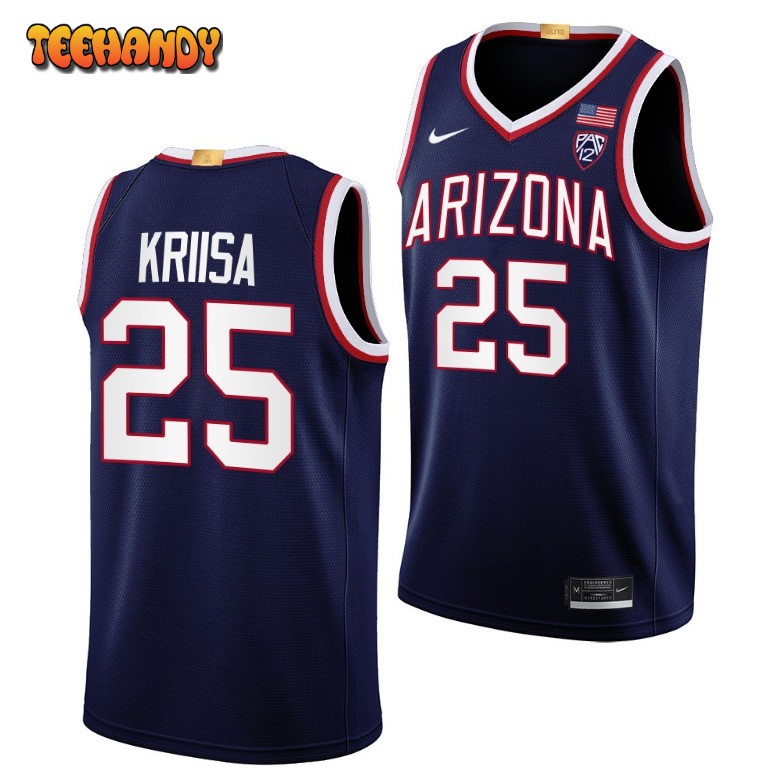 Arizona Wildcats Kerr Kriisa 2023 Navy Limited College Basketball Jersey