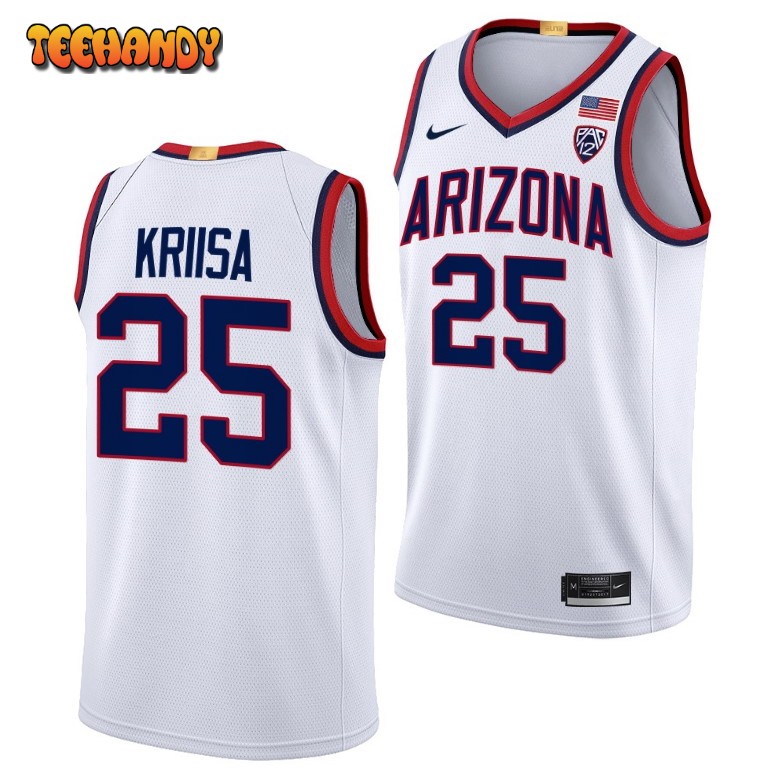 Arizona Wildcats Kerr Kriisa 2023 White Limited College Basketball Jersey