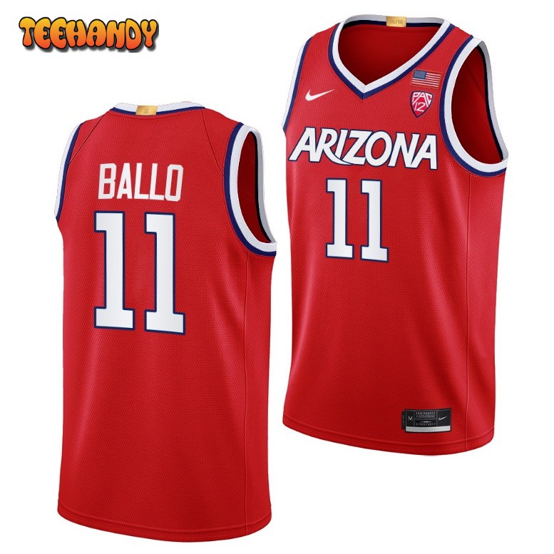 Arizona Wildcats Oumar Ballo 2023 Red College Basketball Jersey