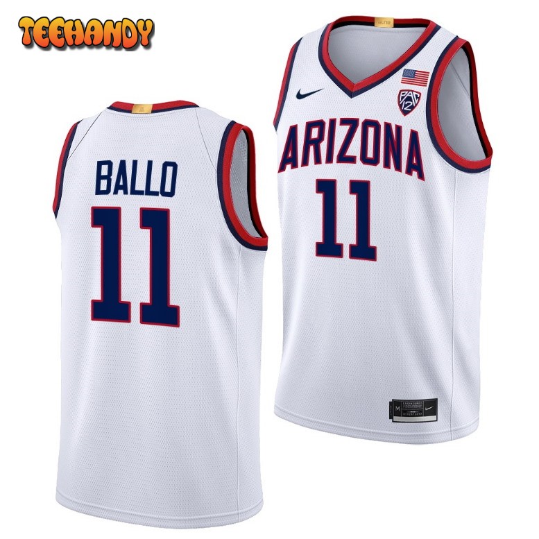 Arizona Wildcats Oumar Ballo 2023 White Limited College Basketball Jersey