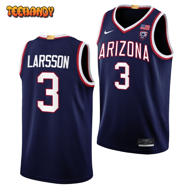 Arizona Wildcats Pelle Larsson 2023 Navy Limited College Basketball Jersey