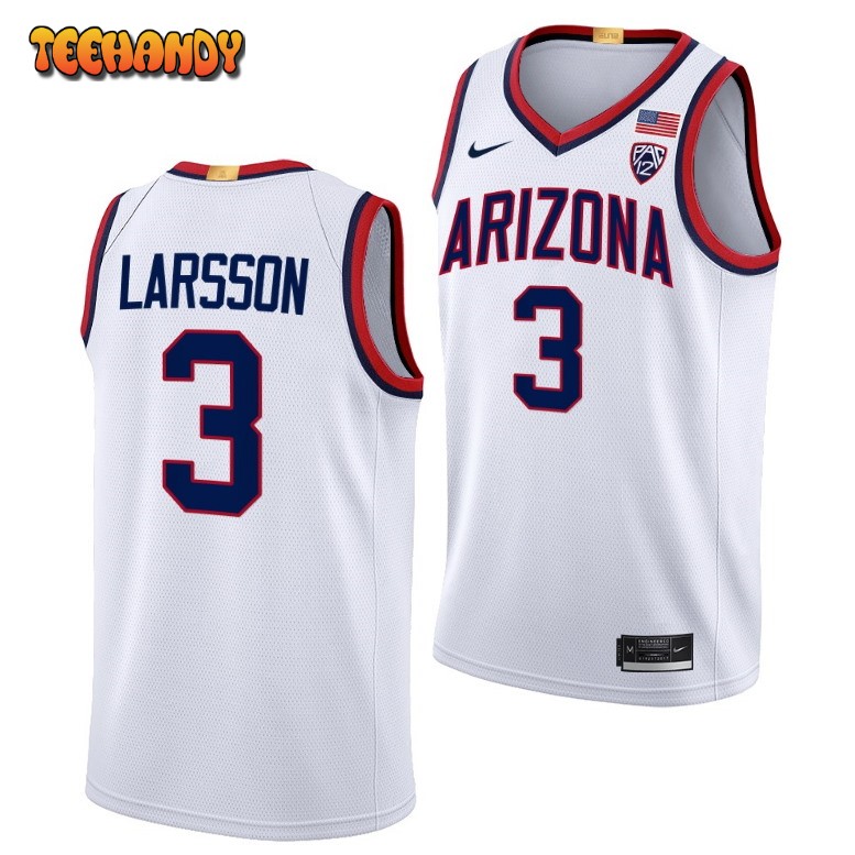 Arizona Wildcats Pelle Larsson 2023 White Limited College Basketball Jersey