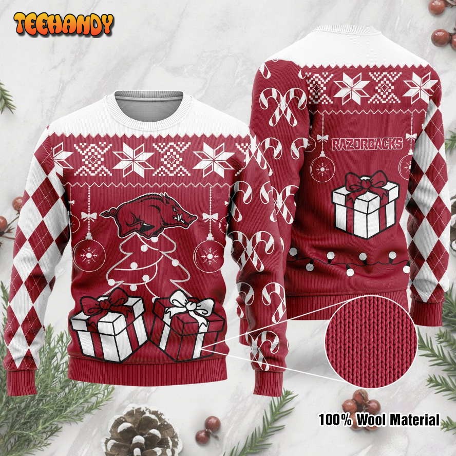 Arkansas Razorbacks Funny Ugly Christmas Sweater, Ugly Sweater