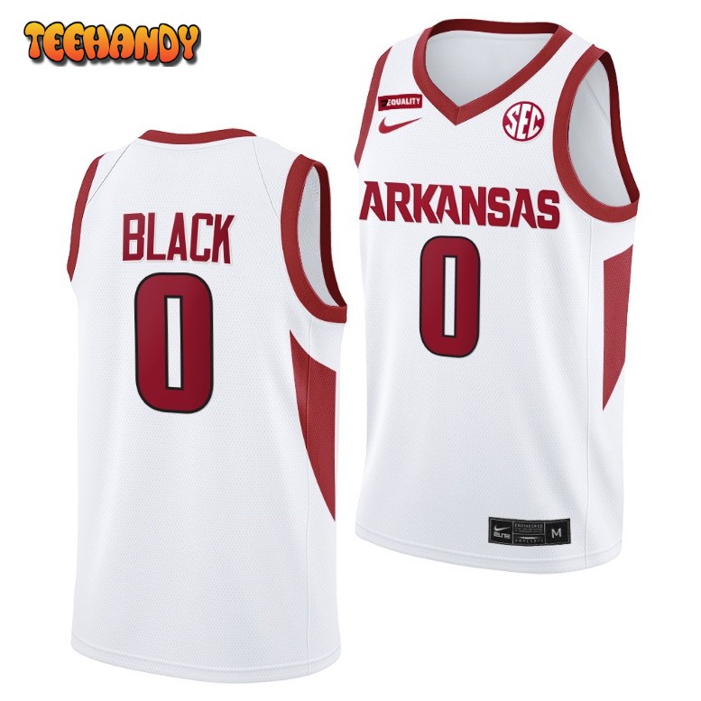 Arkansas Razorbacks Nick Smith Jr White Home College Basketball Jersey