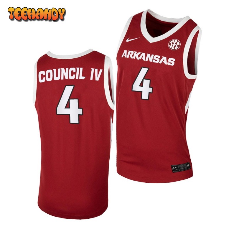 Arkansas Razorbacks Ricky Council IV Red Away College Basketball Jersey
