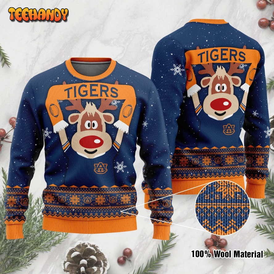 Auburn Tigers 2 Funny Ugly Christmas Sweater, Ugly Sweater, Christmas Sweaters