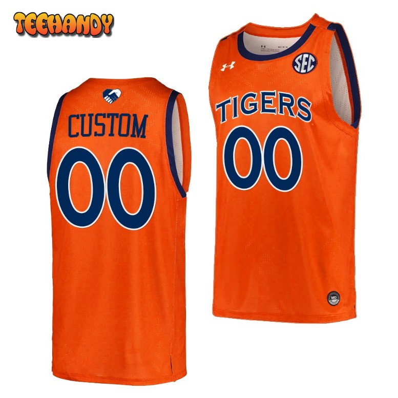 Auburn Tigers Custom Orange College Basketball Jersey