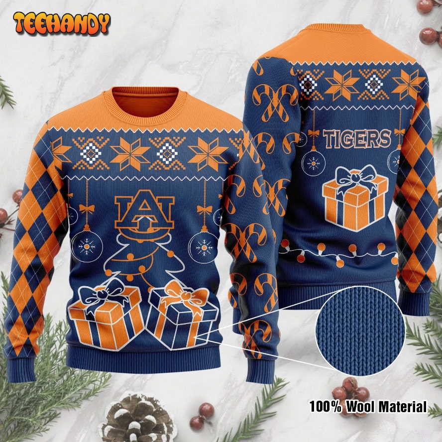 Auburn Tigers Funny Ugly Christmas Sweater, Ugly Sweater, Christmas Sweaters