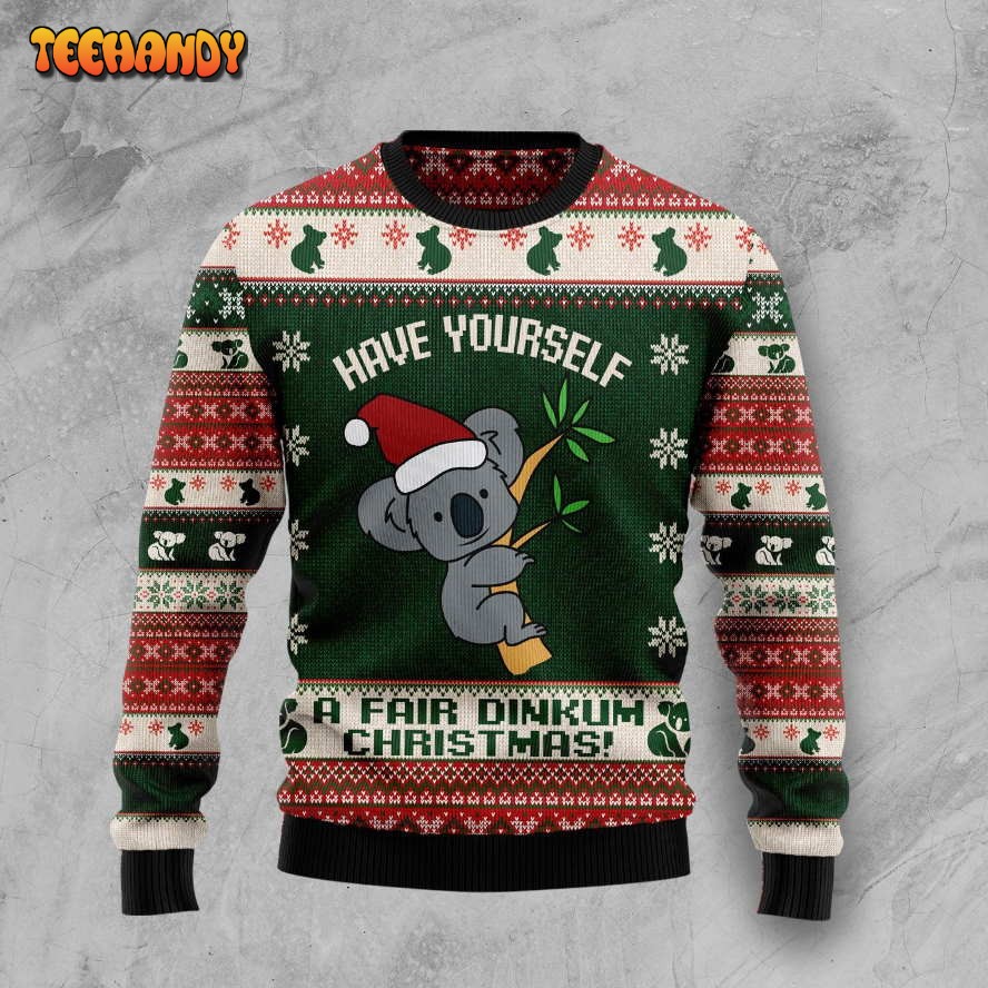 Australian Fair Dinkum Christmas HT100123 Ugly Christmas Sweater unisex