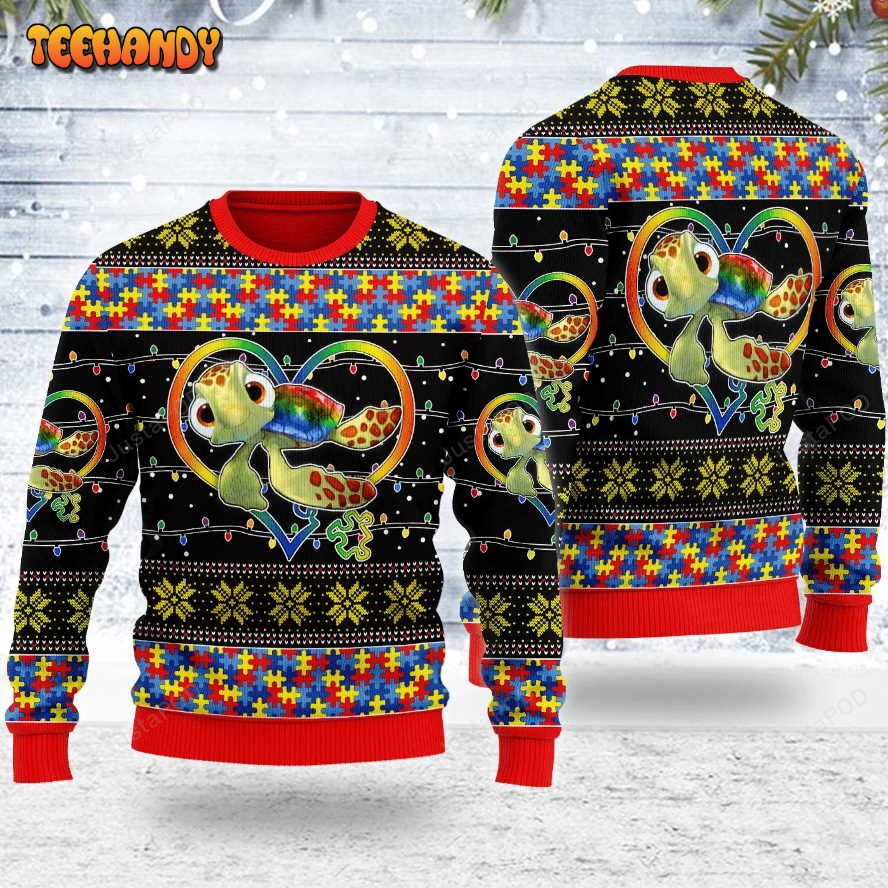 Autism Ugly Christmas Sweater, All Over Print Sweatshirt, Ugly Sweater