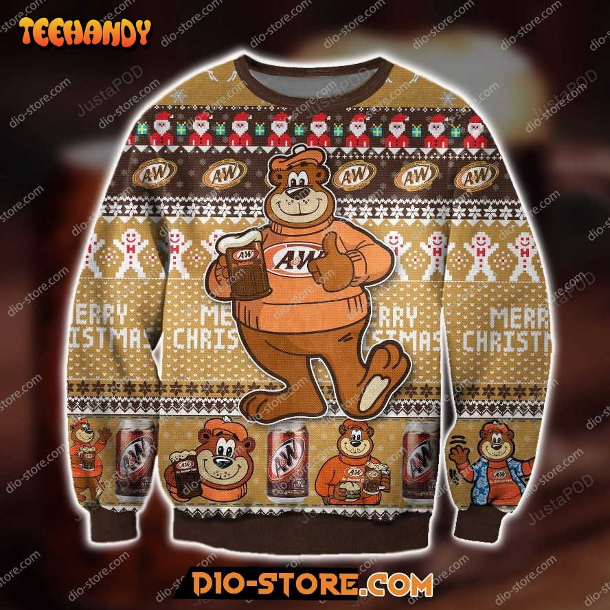 A&W Root Beer Ugly Christmas Sweater, All Over Print Sweatshirt