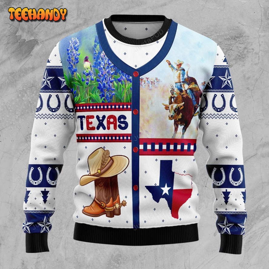 Awesome Texas Ugly Christmas Sweater, Ugly Sweater, Christmas Sweaters