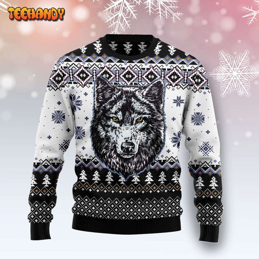 Awesome Wolf G5105 Ugly Christmas Sweater