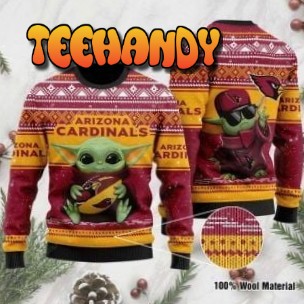 Baby Yoda Arizona Cardinals Ugly Christmas Sweater, All Over Print Sweatshirt