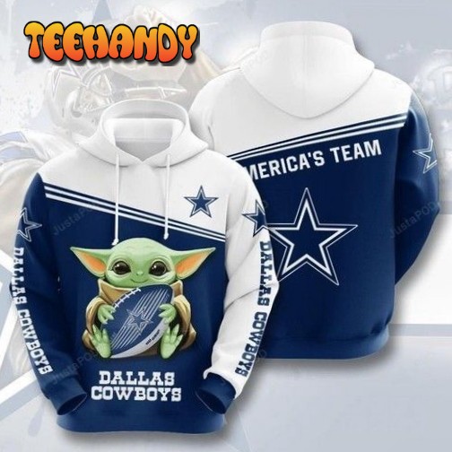Baby Yoda Hug Dallas Cowboys 3d Hoodie For Men For Women Hoodie