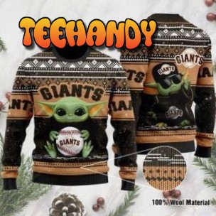 Baby Yoda San Francisco Giants Ugly Christmas Sweater, All Over Print Sweatshirt