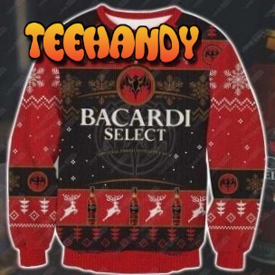 Bacardi Select Ugly Christmas Sweater, All Over Print Sweatshirt, Ugly Sweater