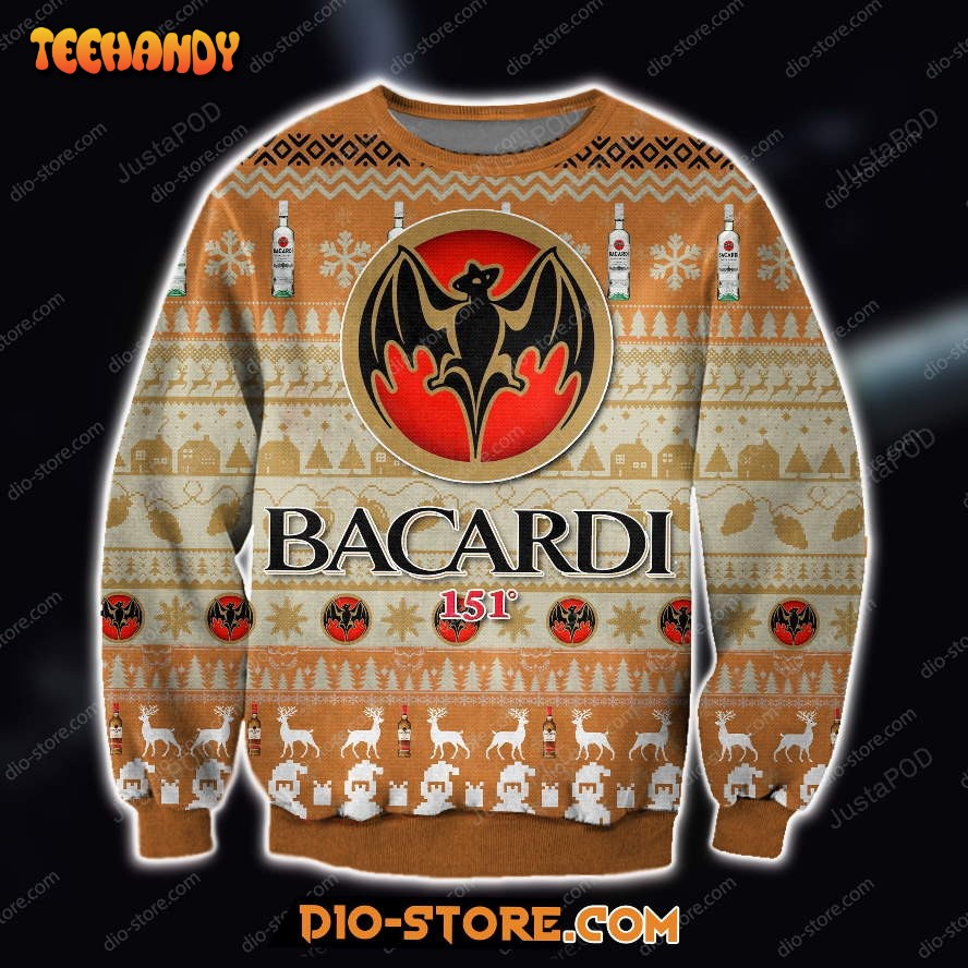 Bacardi Wine Knitting Pattern For Unisex Ugly Christmas Sweater