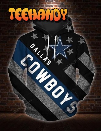 Badass American Flag Dallas Cowboys 3d Hoodie