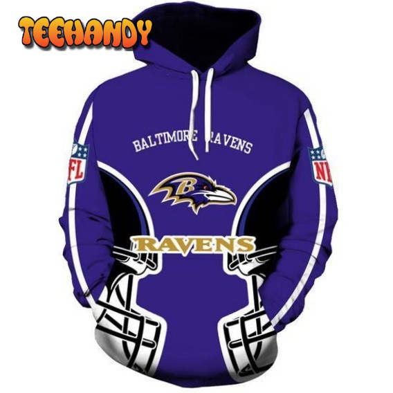 Baltimore Ravens 3D Hoodie Sweatshirt For Fans Men Women Hoodie