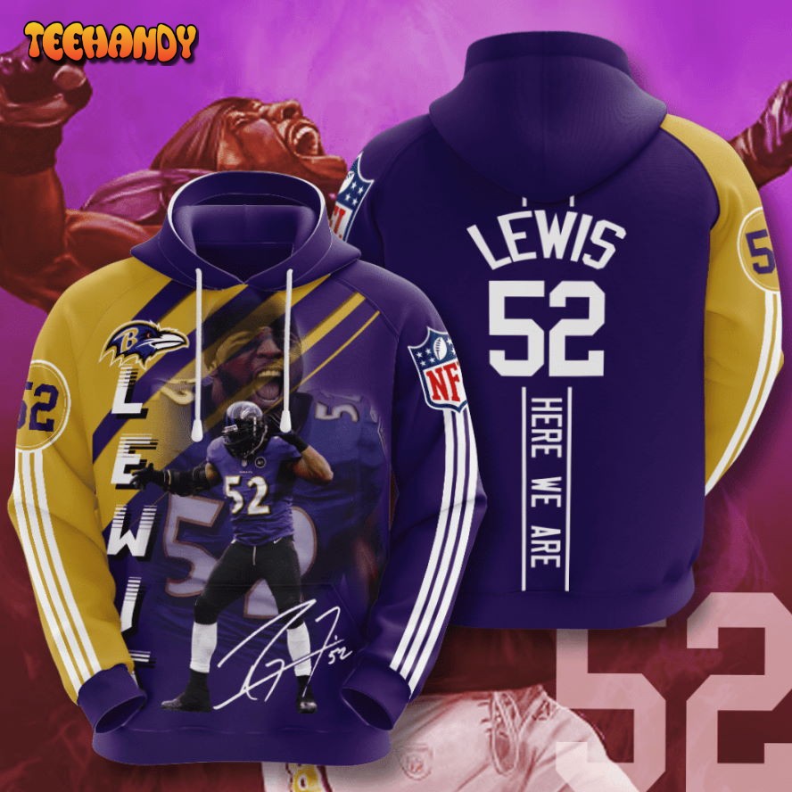 Baltimore Ravens Ray Lewis 3D Hoodie For Men For Women Hoodie