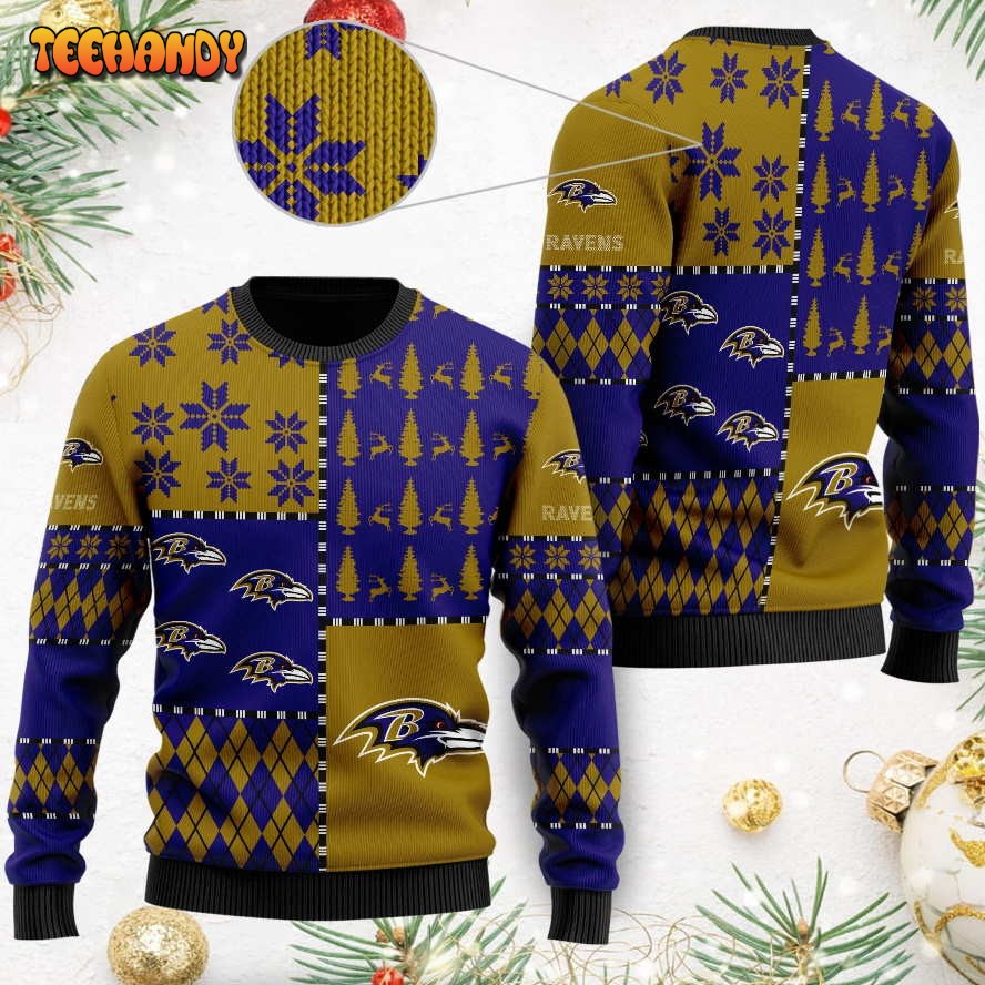 Baltimore Ravens Ugly Christmas Sweaters Best Christmas Ugly Sweater