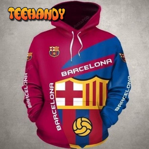Barcelona Fan Pullover And Zippered Hoodies Custom 3d Barcelona