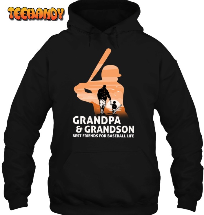 Baseball Grandpa Grandson Best Friends For Baseball Life 3D Hoodie