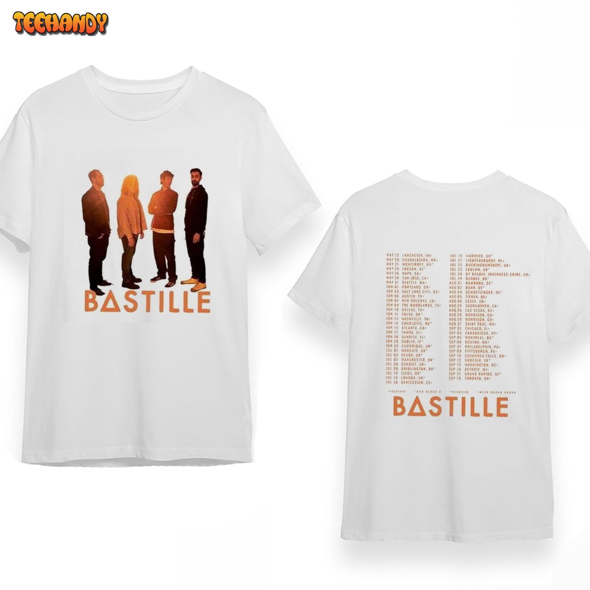 Bastille 2023 Tour Shirt, Bastille North American Tour Shirt