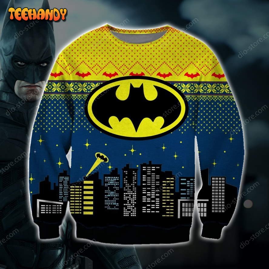 Batman Night Sky Ugly Christmas Sweater, All Over Print Sweatshirt