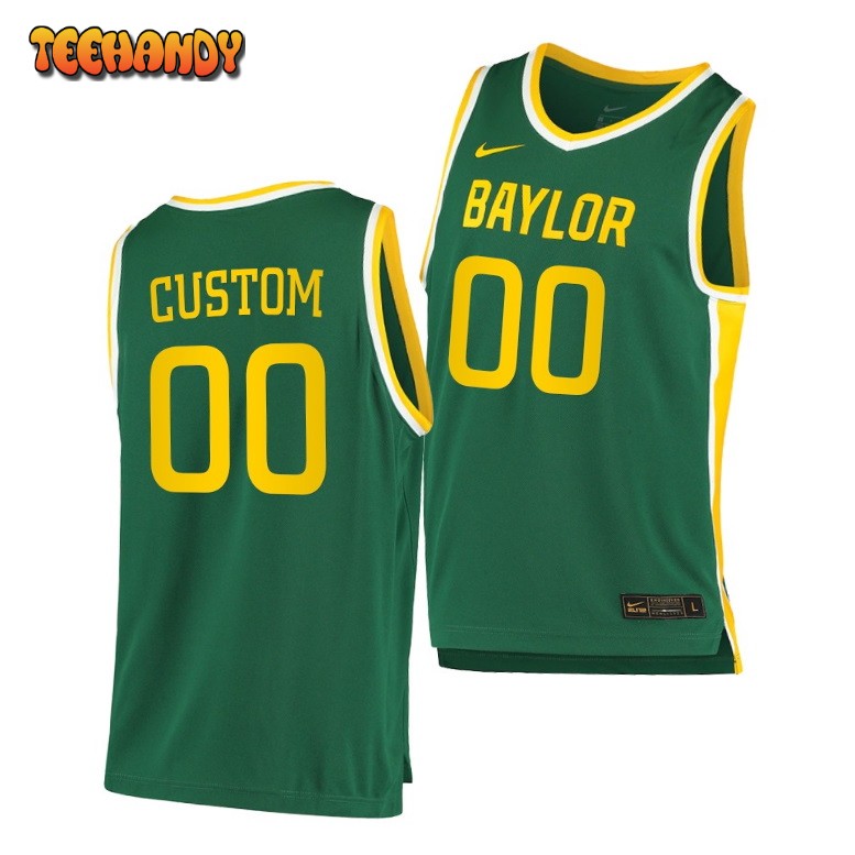 Baylor Bears Custom Green Replica College Basketball Jersey