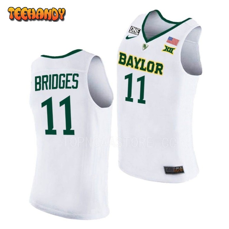 Baylor Bears Jalen Bridges White College Basketball Jersey