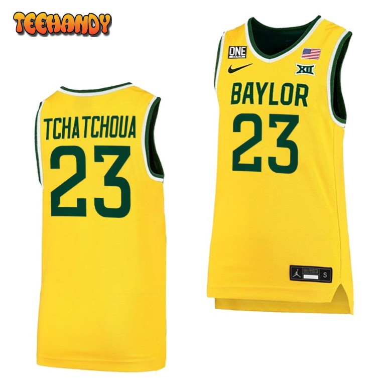 Baylor Bears Jonathan Tchamwa Tchatchoua 2023 Gold Alternate Jersey