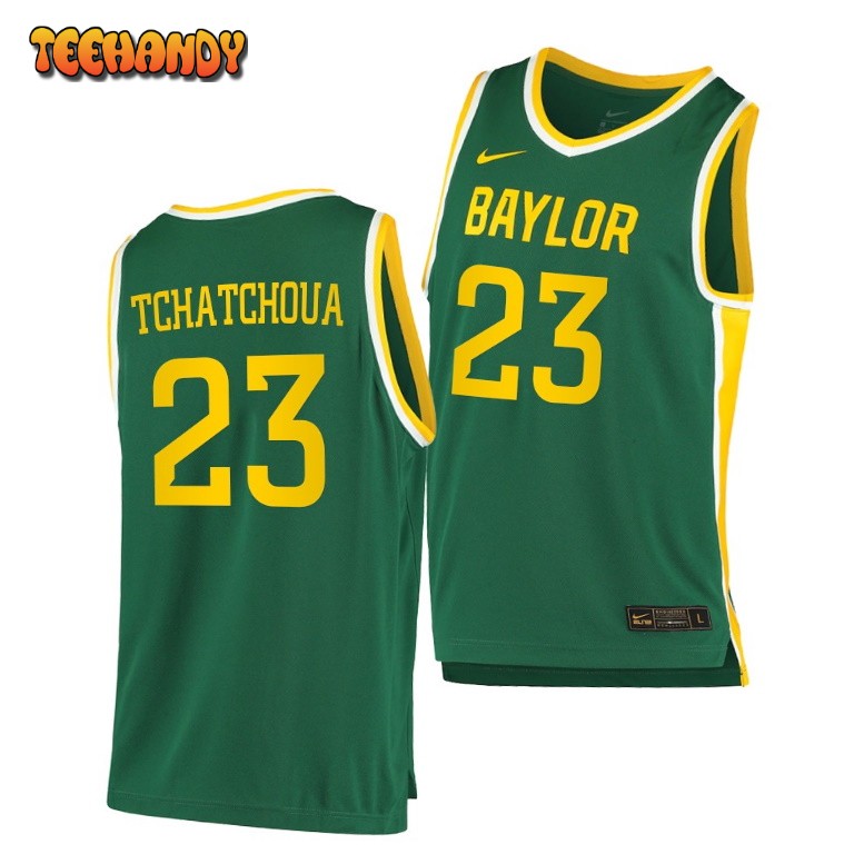 Baylor Bears Jonathan Tchamwa Tchatchoua Green Replica College Basketball Jersey