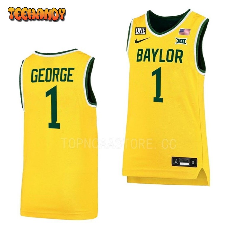 Baylor Bears Keyonte George 2023 Gold Alternate College Basketball Jersey