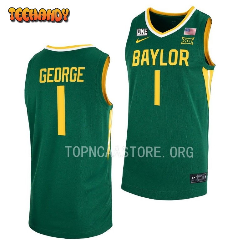 Baylor Bears Keyonte George 2023 Green Home College Basketball Jersey