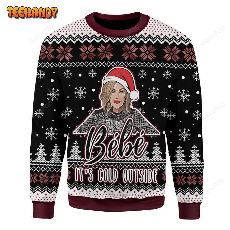 Bb It’s Cold Outside Ugly Christmas Sweater, All Over Print Sweatshirt