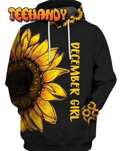 Be A Sunflower December Hippie Girl 3D Hoodie For Men Women