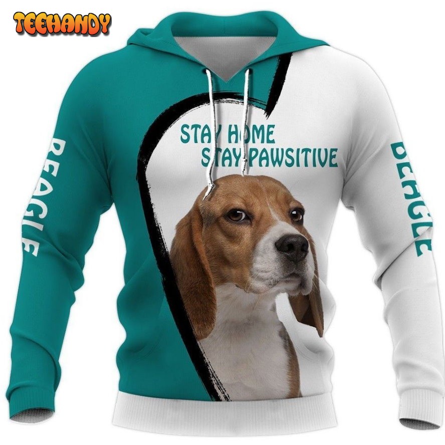Beagle Pawsitive 3D Hoodie For Men For Women All Over Printed Hoodie
