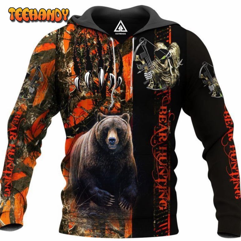 Bear Hunting 3D Hoodie For Men For Women All Over Printed Hoodie