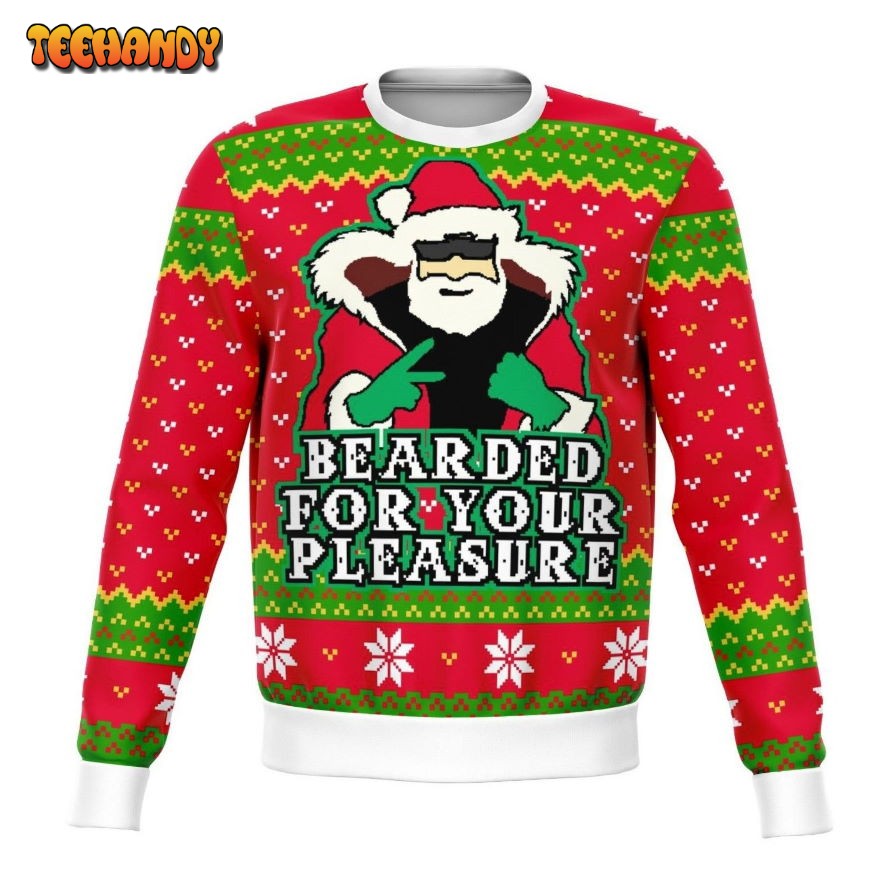 Beard For Your Pleasure Funny Ugly Christmas Sweater, Ugly Sweater