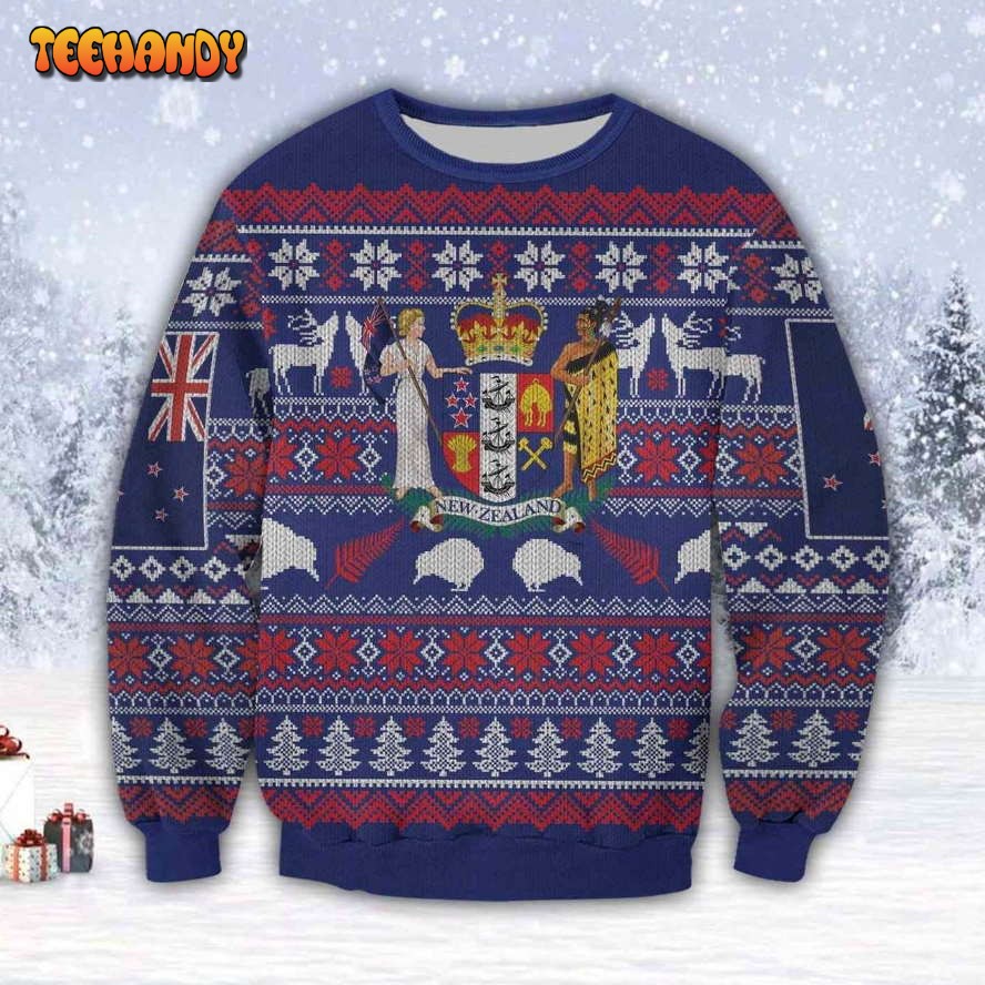 Beautiful New Zealand 3D All Over Print Ugly Christmas Sweater, Ugly Sweater