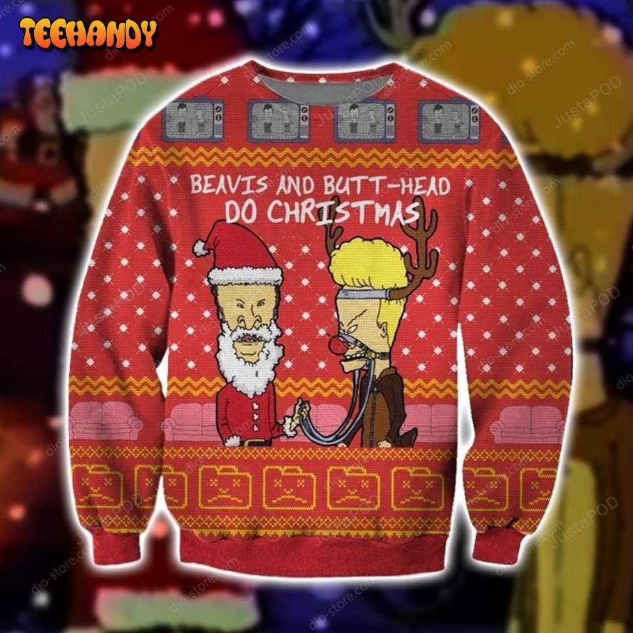 Beavis And Butt Head Ugly Sweater, Ugly Sweater, Christmas Sweaters