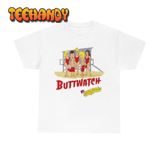 Beavis and Butthead 1997 Babewatch Baywatch Inspired Shirt