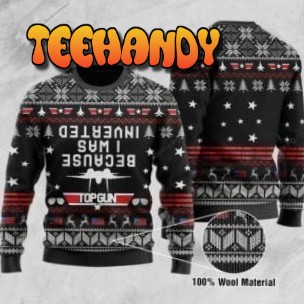 Because I Was Inverted Ugly Christmas Sweater, All Over Print Sweatshirt