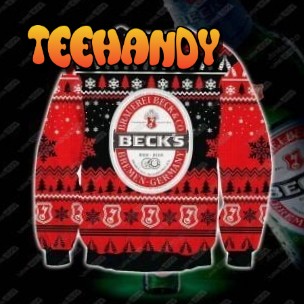 Becks 3D Print Winter Ugly Christmas Sweater, Ugly Sweater